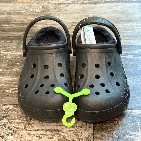Crocs Baya Lined Clog Relaxed Fit Fleece Cozy Hike Camp Black Womens Size 7 NWT - Picture 2 of 9